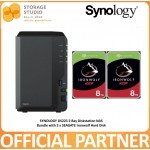 SYNOLOGY 2-Bay Diskstation DS223 Bundle with SEAGATE IRONWOLF 2 x 8TB